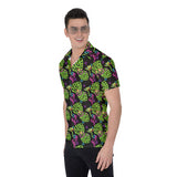 Neon Sign Style  Tropical Pattern  All-Over Print Men's Shirt