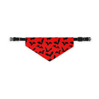 Batty Red Pet Bandana Collar