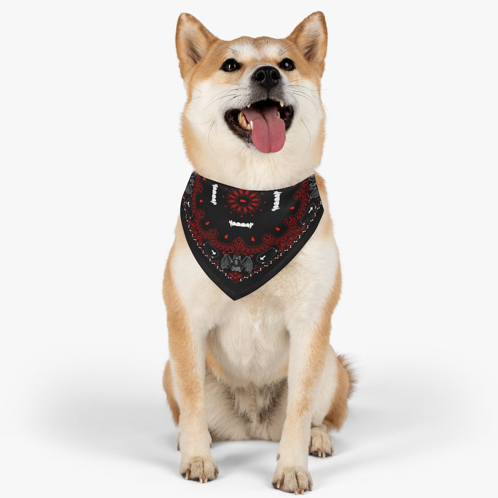 Bloody Vampire Pet Bandana Collar