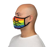 Pride but Gothy Fitted Polyester Face Mask
