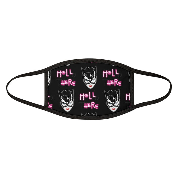 Hell Here Mixed-Fabric Face Mask