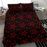 Red Devil Baphomet Bedding Set