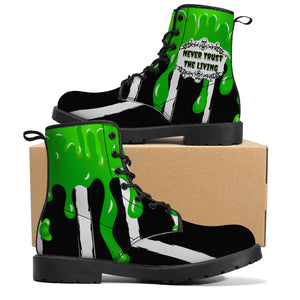 Never Trust the Living / Unisex Faux Leather Boots - New