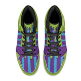 Beetlejuice Teal/Purple High-Top Faux Leather Sneakers /Unisex / - Black NEW