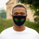 Rainbow Baphomet Mixed-Fabric Face Mask