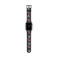 Hell Here Watch Band / Faux Leather Apple Watch Band / Series 1, 2, 3, 4, 5, 6, 7 & SE Devices