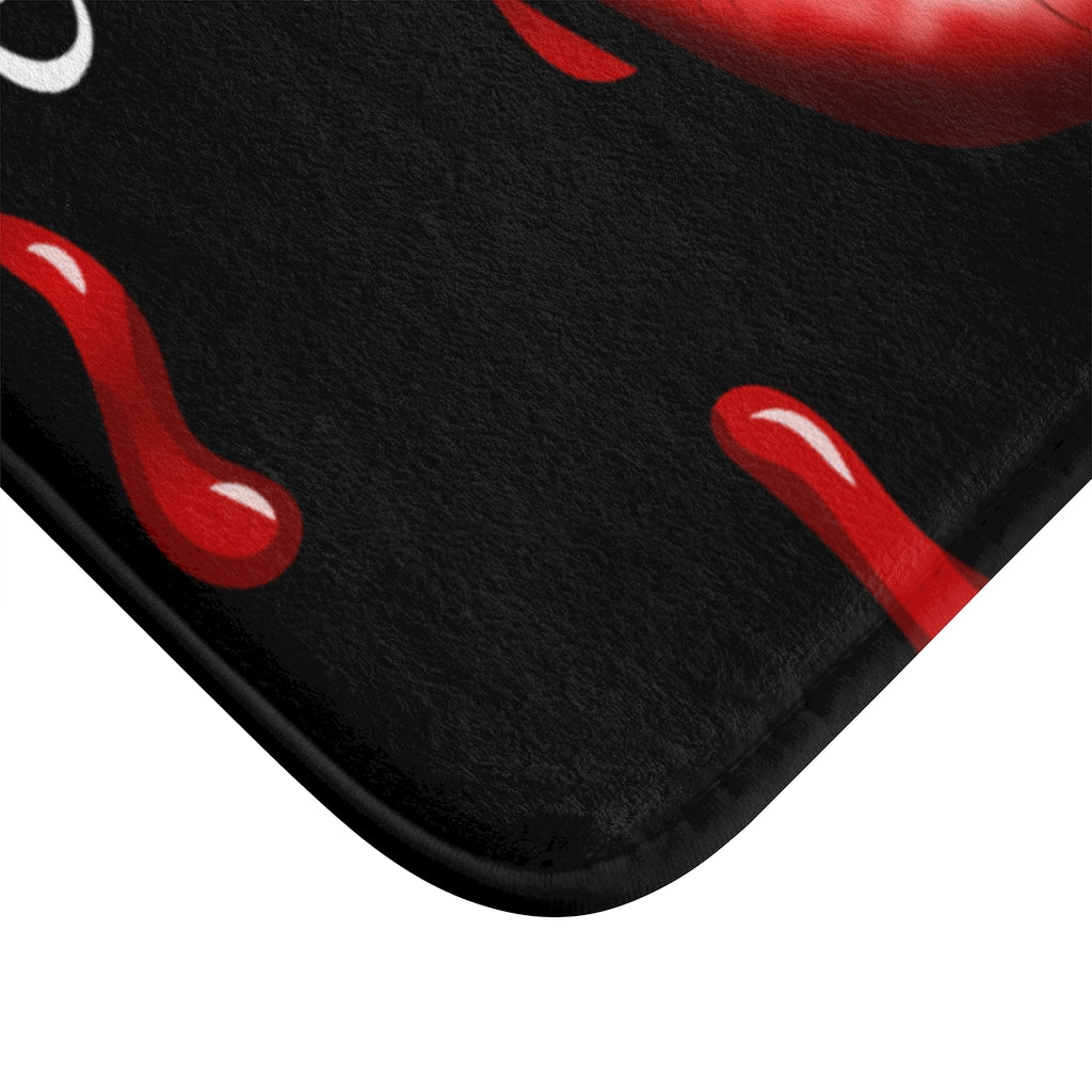 Careful I Bite Vampire Bath Mat