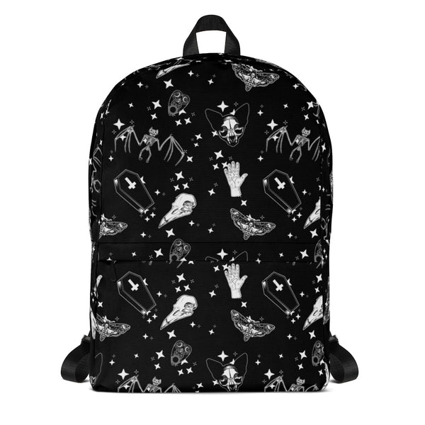 Bats, Cats, Skulls Oh My / Goth Pattern Backpack