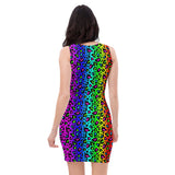 Rainbow Leopard Print Sublimation Cut & Sew Dress