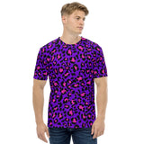 Purple / Pink Leopard Print Men's T-shirt