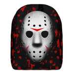 Jason Hockey Mask Blood Splatter Minimalist Backpack