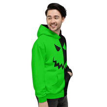 Ghoul Green Pumpkin Face Unisex Hoodie