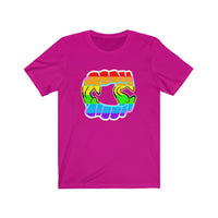 Rainbow Pride Fangs Unisex Jersey Short Sleeve Tee