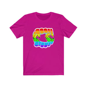 Rainbow Pride Fangs Unisex Jersey Short Sleeve Tee