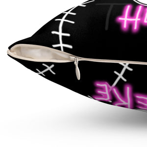 Hell Here | Spun Polyester Square Pillow | Single Pillow