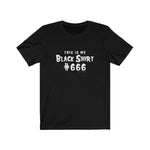 Black Shirt #666 Unisex Jersey Short Sleeve Tee