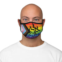 Pride but Gothy Fitted Polyester Face Mask