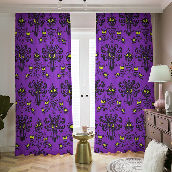 Haunted Wallpaper Blackout Curtains | 265(gsm) / 2 Panels