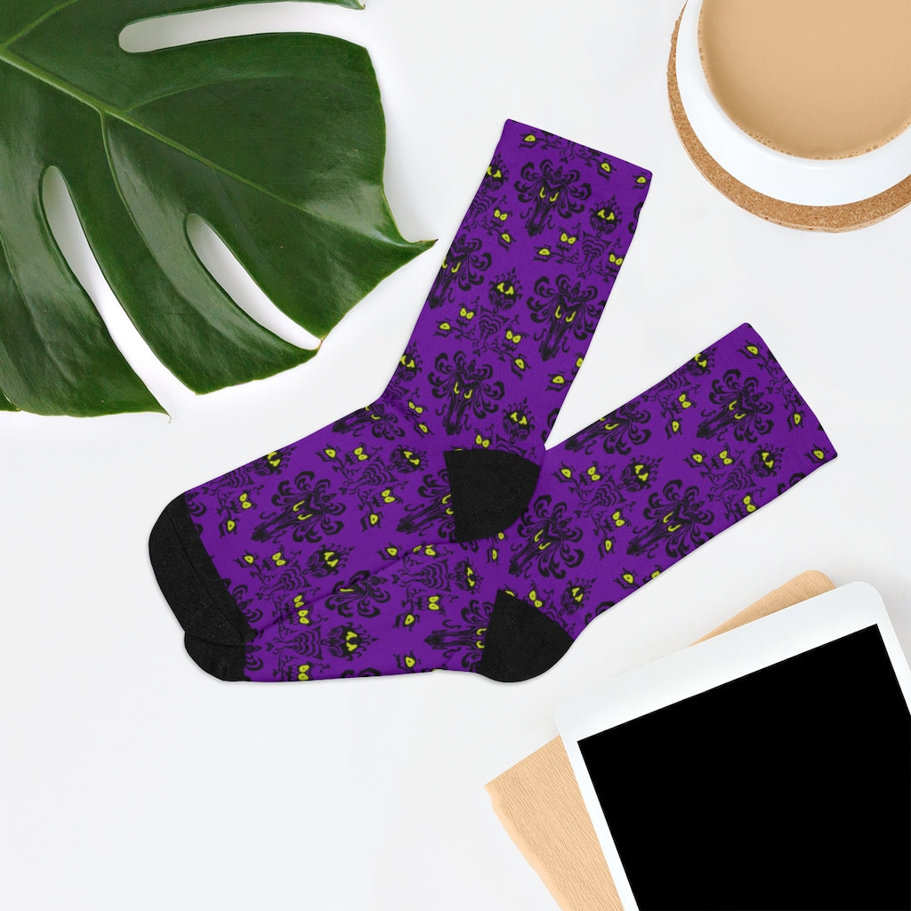 Haunted Wallpaper DTG Socks
