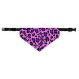 Pink Leopard Print Pet Bandana Collar