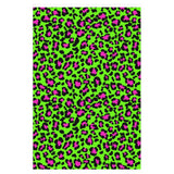 Neon Green / Pink Leopard Print Wrapping Paper