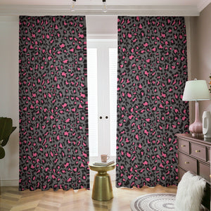 Grey Leopard Print Blackout Curtains | 265(gsm) / 2 Panels