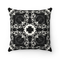 Bat Skull Goth Pattern / Spun Polyester Square Pillow /Single Pillow