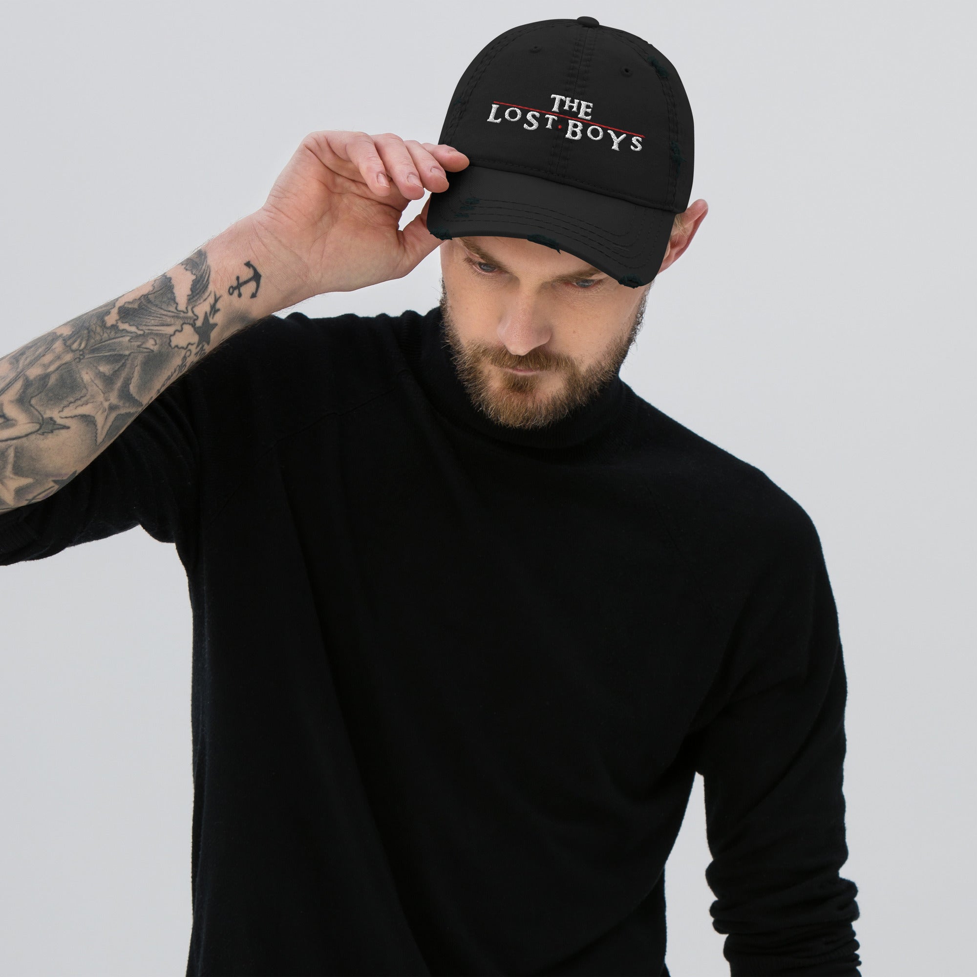 Lost Distressed Dad Hat