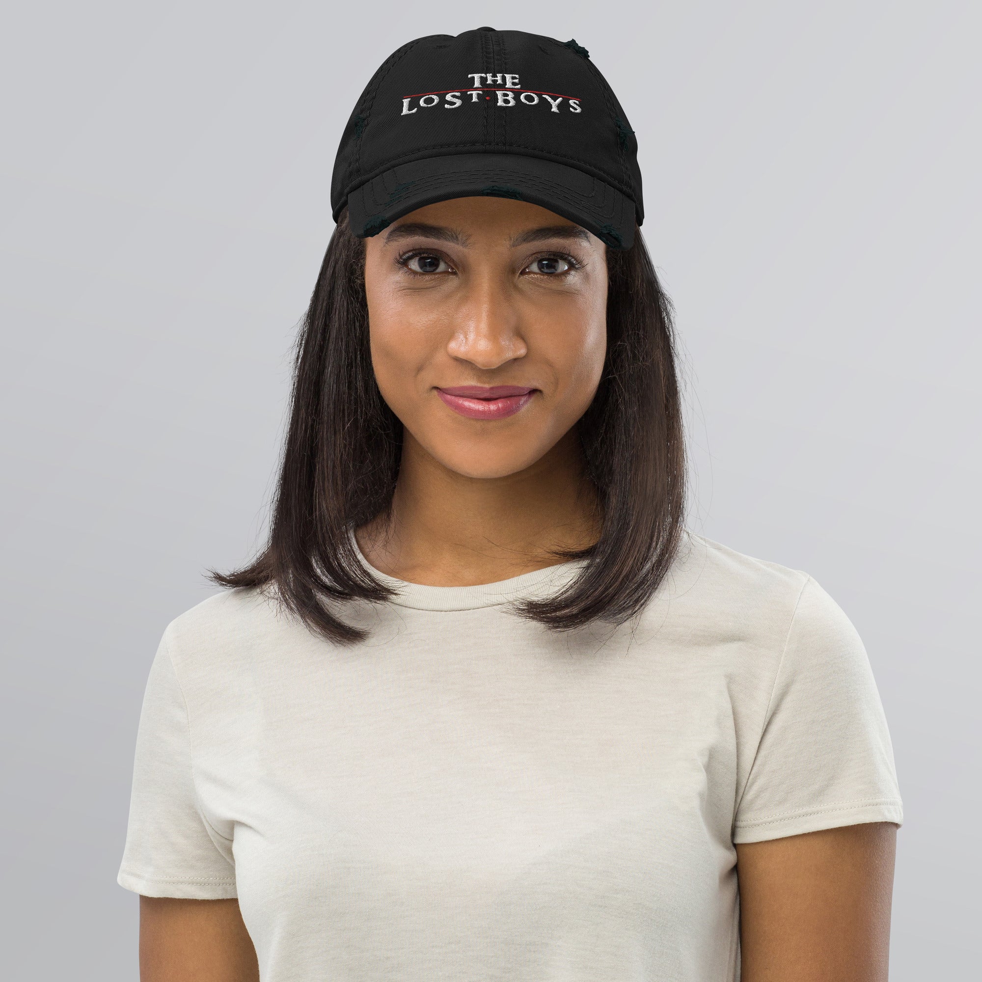 Lost Distressed Dad Hat