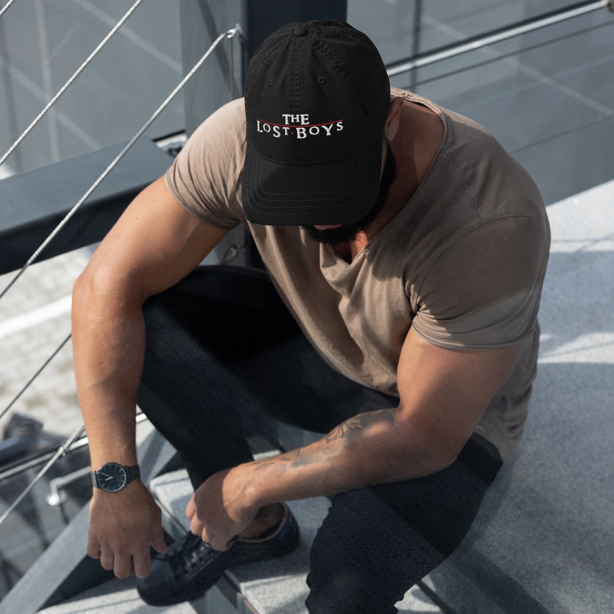 Lost Distressed Dad Hat