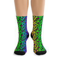 Rainbow 90’s Leopard Print DTG Socks