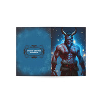 Sexy Krampus Christmas Folded Greeting Cards (1, 10, 30, and 50pcs)
