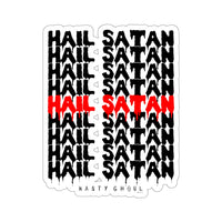 Hail Satan Thank You Bag Kiss-Cut Stickers