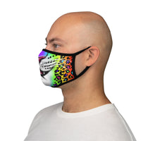 Rainbow 90’s Inspired Leopard Print / Fitted Polyester Face Mask