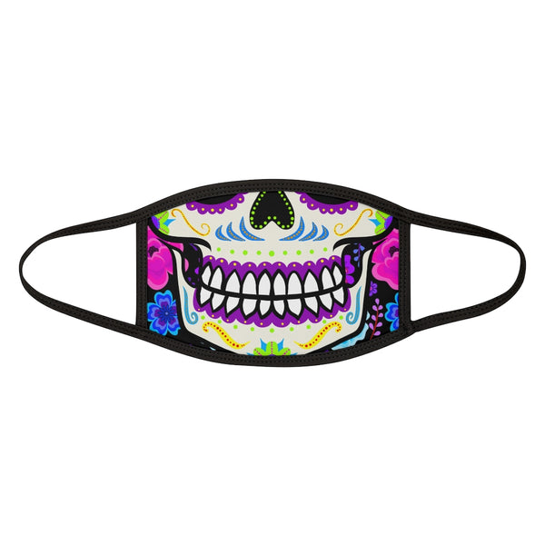 Day of the Dead Sugar Skull 2 Mixed-Fabric Face Mask