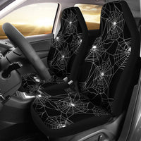 Skull Spider Web Car Seat Cover