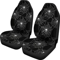 Skull Spider Web Car Seat Cover