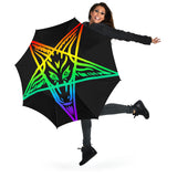 Rainbow Baphomet Umbrella