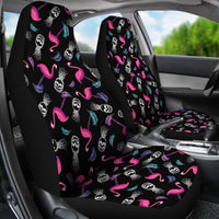 Goth Hawaiian Print Car Seat Covers