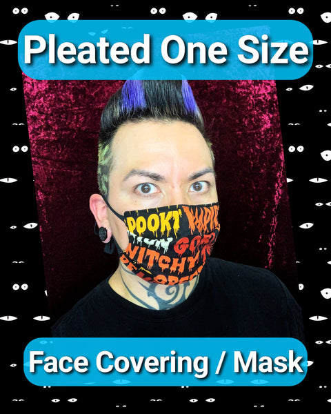Style 2 - Pleated One Size -  Handmade Face Covering/Mask