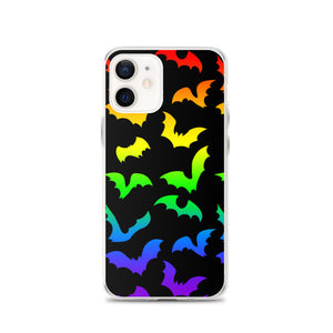 Rainbow Flying Bats iPhone Case