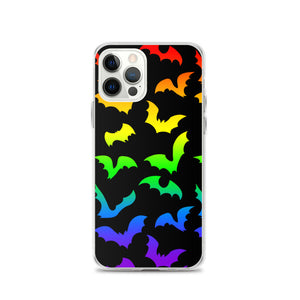 Rainbow Flying Bats iPhone Case