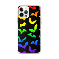 Rainbow Flying Bats iPhone Case