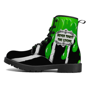 Never Trust the Living / Unisex Faux Leather Boots - New