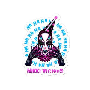 Nikki Vicious Clown Bubble-free stickers