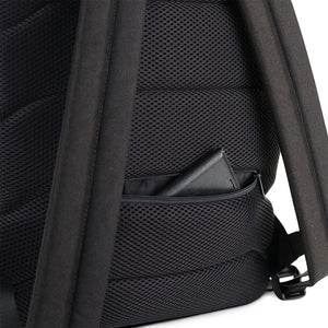 Black Neon Green Vampire Fang Teeth Backpack