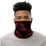 Gone Batty Red Goth Face Mask Neck Gaiter / All Over Print