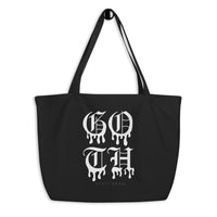 Goth Large organic tote bag