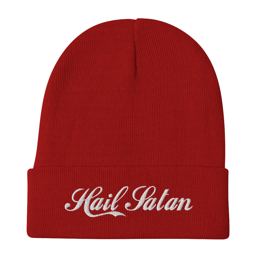 Hail Satan Embroidered Beanie
