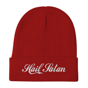 Hail Satan Embroidered Beanie